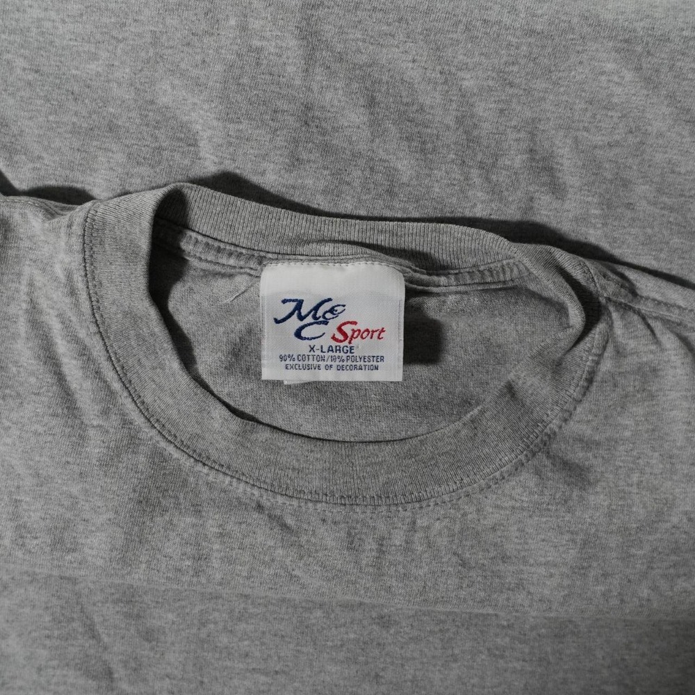 Vintage MC Sport The Coolest Dad Ever T-Shirt Men XL Gray Excellent Embroidered